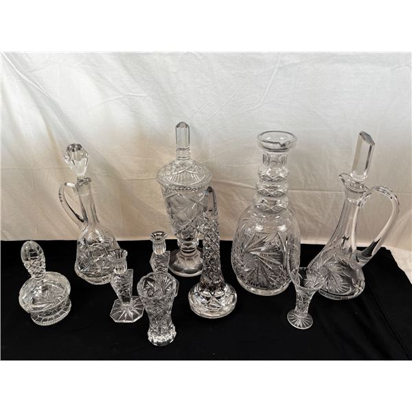 Assorted Crystal and Glassware