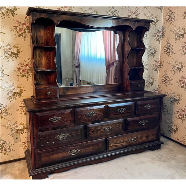 Vintage Latin Industries Dresser with Mirror