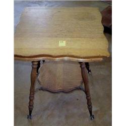 Oak Table w/ball claw feet