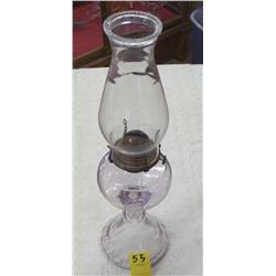 18 1/2" Antique Amethyst Lamp