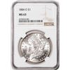 Image 1 : 1884-O $1 Morgan Silver Dollar Coin NGC MS63