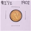 1902 $2 1/2 Liberty Head Quarter Eagle Gold Coin