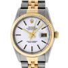 Image 1 : Rolex Men's Two Tone Silver Index Datejust Wristwatch