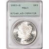 Image 1 : 1882-S $1 Morgan Silver Dollar Coin PCGS MS63 Old Rattler Holder
