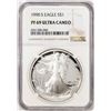 1990-S Proof $1 American Silver Eagle Coin NGC PF69 Ultra Cameo