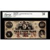 Image 1 : 1854 $10 The Union Bank Augusta, GA Obsolete Note Legacy Very Fine 20