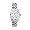 Image 2 : Rolex Mens Stainless Steel Silver Index Ruby and Diamond Datejust Wristwatch