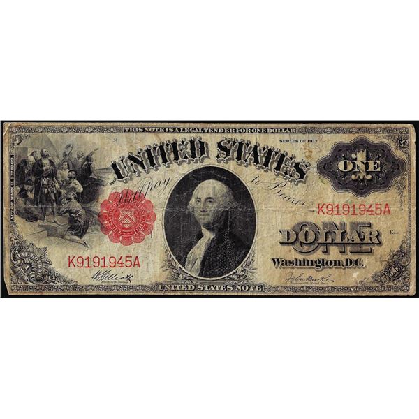 1917 $1 Legal Tender Note