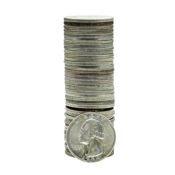 Roll of (40) Mixed Date Washington Quarter Coins