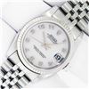 Image 2 : Rolex Ladies Midsize Stainless Steel Mother Of Pearl Arabic Datejust Wristwatch
