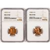 Lot of 1937-D & 1938-D Lincoln Wheat Cent Coins NGC MS67RD