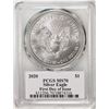 Image 2 : 2020 $1 American Silver Eagle Coin PCGS MS70 First Day Of Issue Cleveland Signature