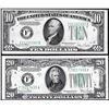 Image 1 : Lot of 1934D $10 & $20 Federal Reserve Notes Atlanta