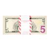 Image 2 : Pack of (100) Consecutive 2017A $5 Federal Reserve STAR Notes Atlanta
