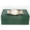 Image 8 : Rolex Mens Two Tone White Roman Pyramid Diamond Datejust Wristwatch With Rolex Box