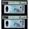 Image 2 : (2) Consecutive 2022 Philippines 1000 Piso Notes PMG Superb Gem Uncirculated 67EPQ