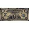 1899 $2 Mini-Porthole Silver Certificate Note