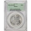 Image 1 : 1936 Delaware Tercentenary Commemorative Half Dollar Coin PCGS MS64 Old Green Holder