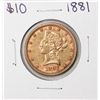 1881 $10 Liberty Head Eagle Gold Coin