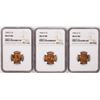 Image 1 : Lot of (3) 1942-D Lincoln Wheat Cent Coins NGC MS67RD