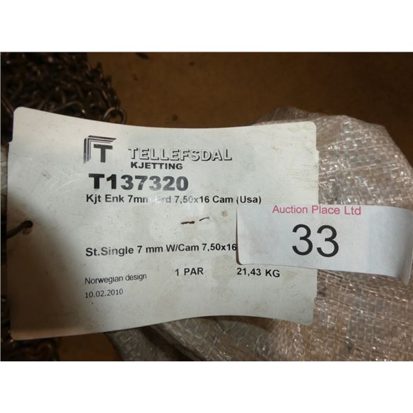 truck tire chains 7.50 x 16