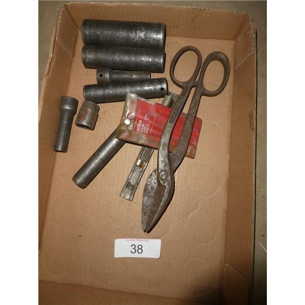 tin sheers, snap on impact sockets