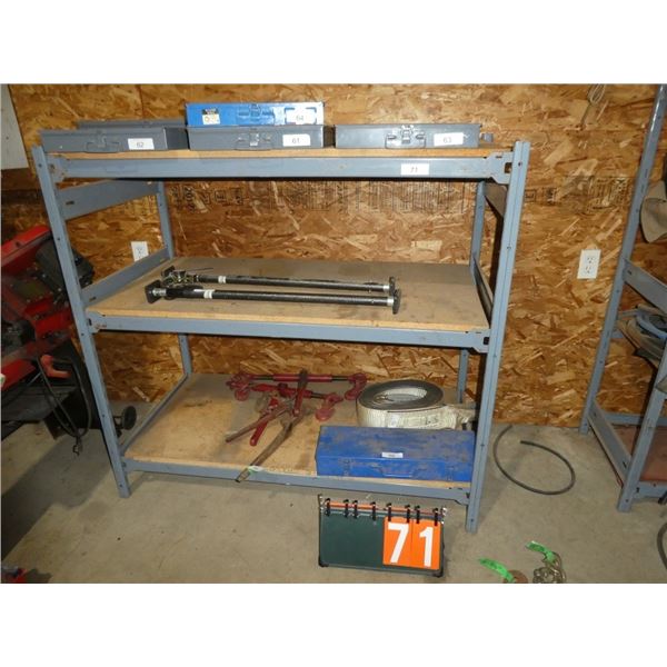 metal wooden shelf 2x4xH4' shelf only