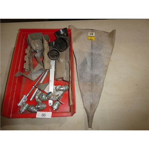 electrical fittings, door closer, joist brackets,