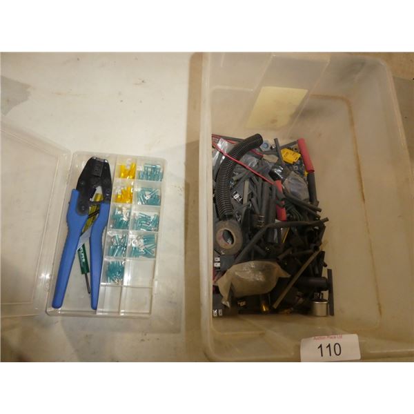 electrical crimp tool,  misc shrink tubing