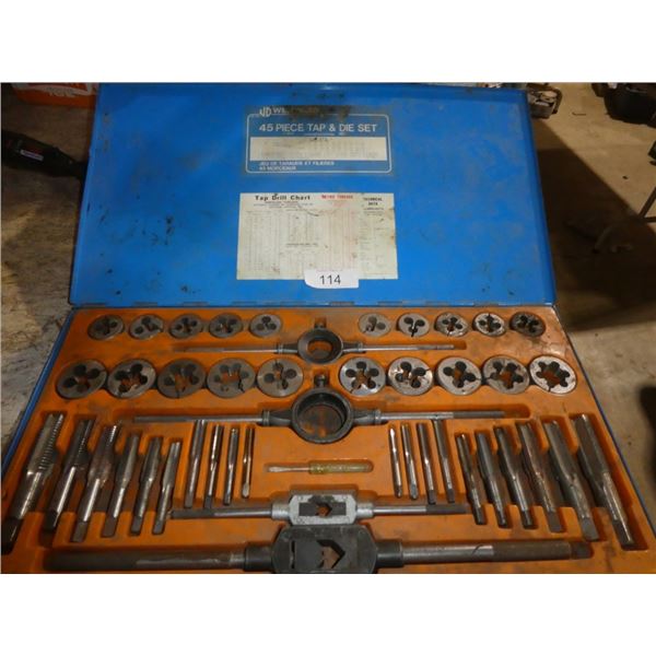 45pc tap & die set
