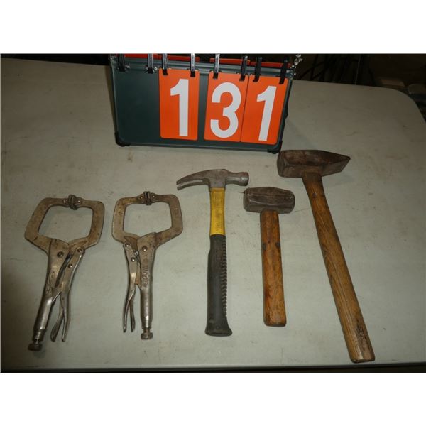 hammers, clamps