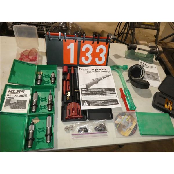 rapid deluxe bore guide kit, reloading dies, trim