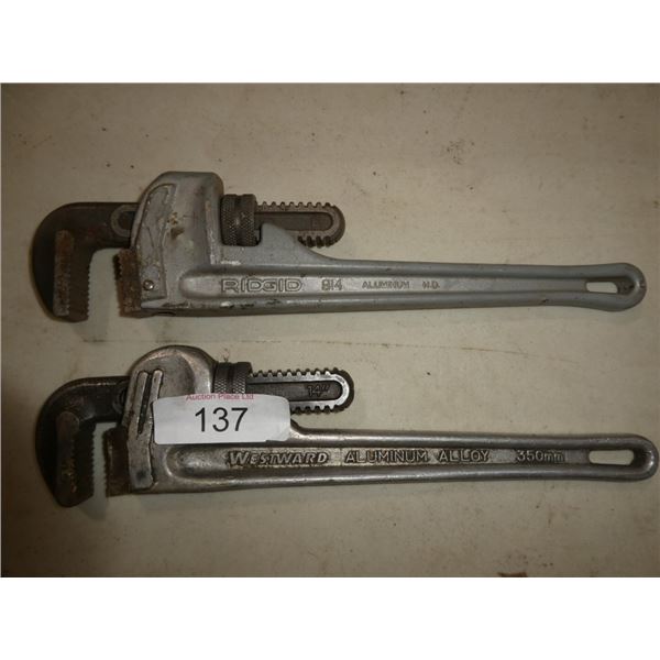 Ridgid 14" aluminum pipe wrenches