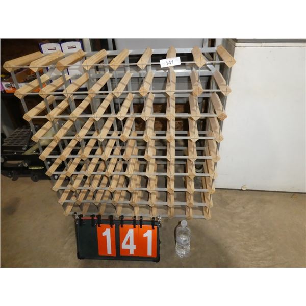 wooden wine rack