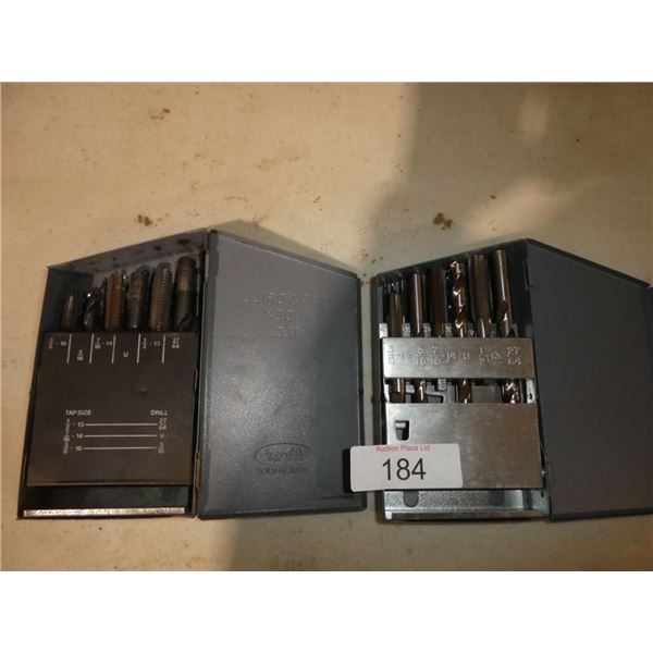 sets of drill bits and taps