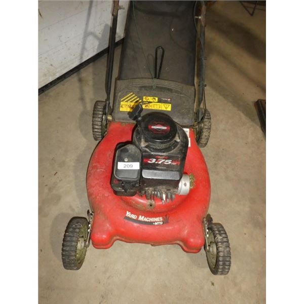 Yard Machines 3.75 hp lawn mower