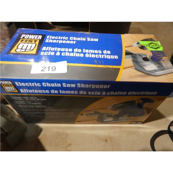 electric chain saw sharpener