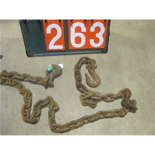 6' -7/16" chain w/ 2 hooks
