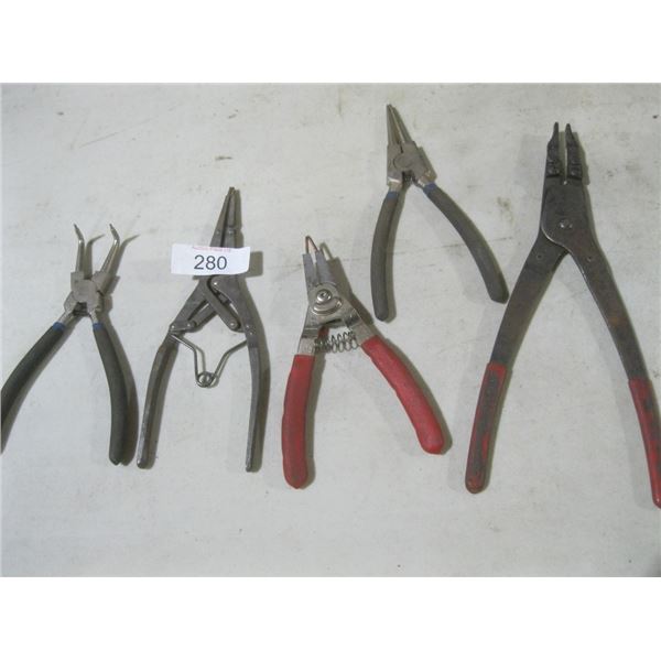 Snap ring pliers