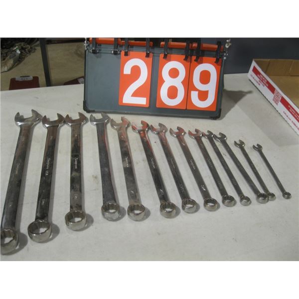 Snap on combination wrenches