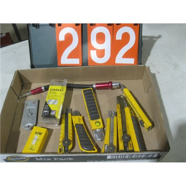 utility knives, blades