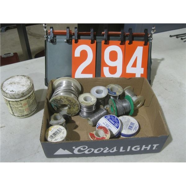 soldering paste, soldering wire