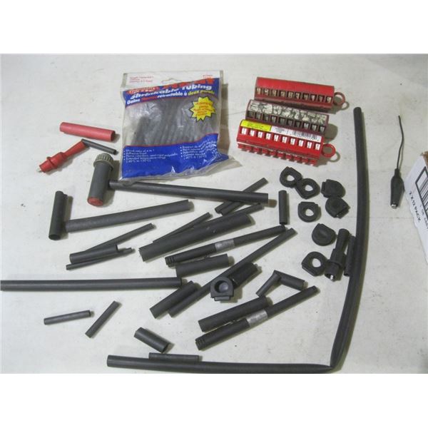 heat shrinkable tubing, wire marker tape