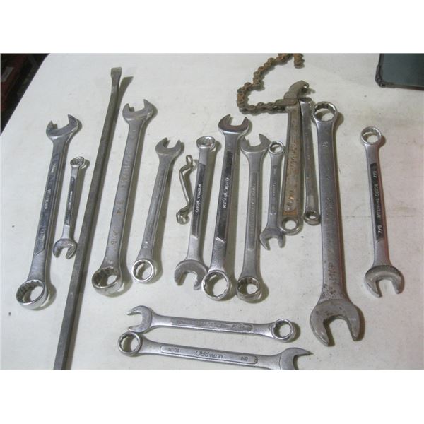 misc lot of combination wrenches