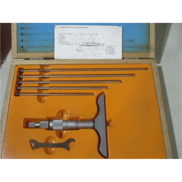depth micrometer, loctite thread sealant,