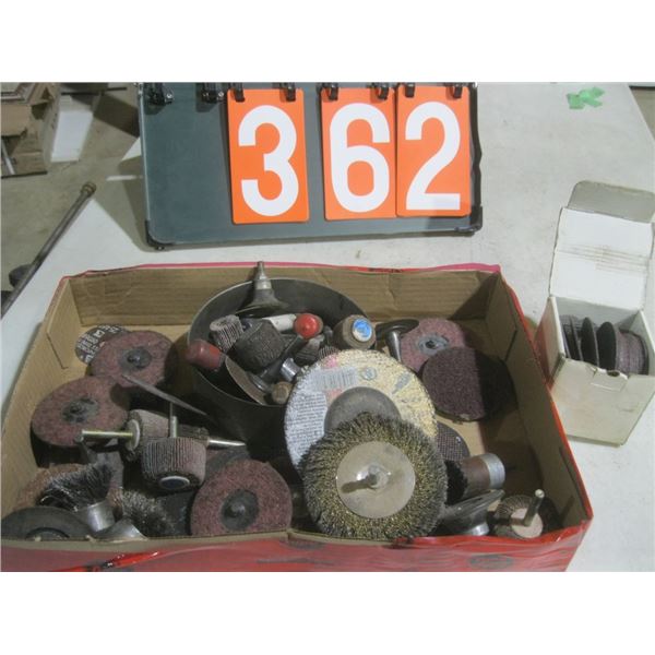 misc lot of grinding disc/wire wheels etc