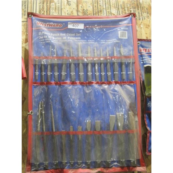25 pc punch & chisel set