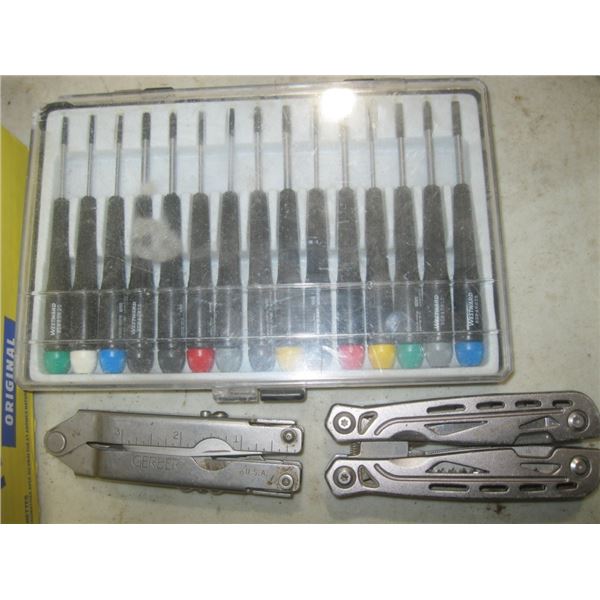 mini screwdriver set, multi-use tools, caliper