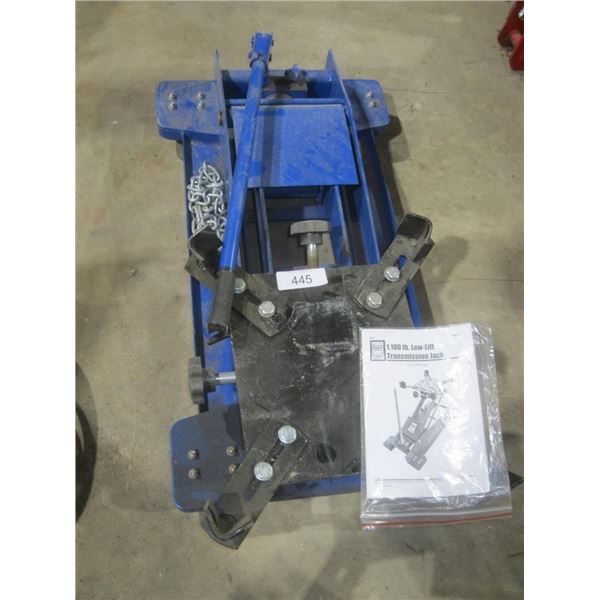 1100 lb low-lift transmission jack