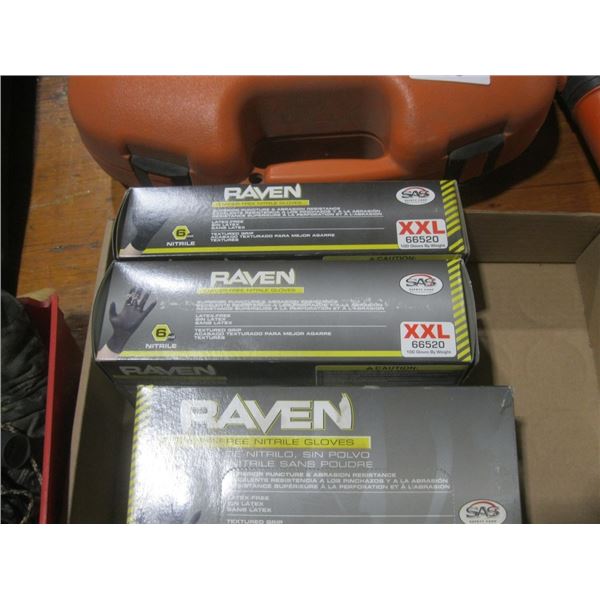 Raven powder-free nitrile gloves (XXL)